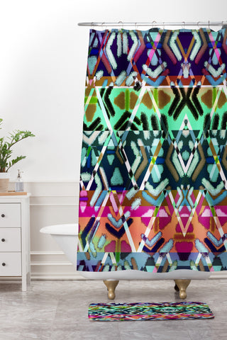 Bel Lefosse Design Tribalism Shower Curtain And Mat