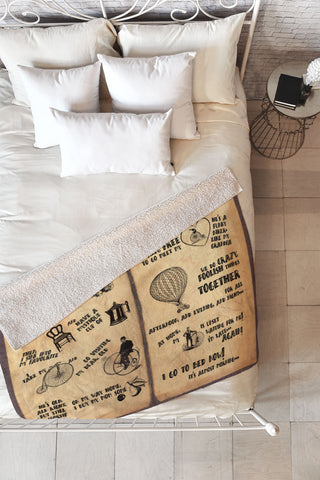 Belle13 A Day Of Lisas Life Fleece Throw Blanket