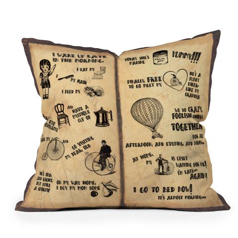 Belle13 A Day Of Lisas Life Throw Pillow