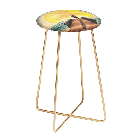 Belle13 A Magical Sunrise Counter Stool