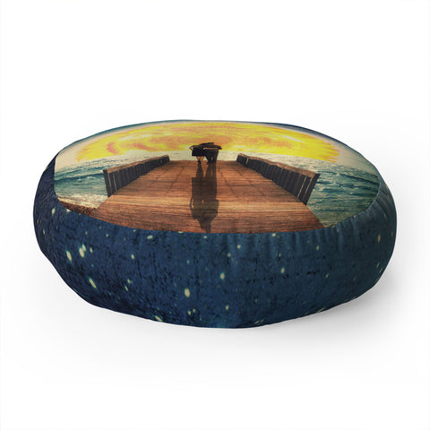 Belle13 A Magical Sunrise Floor Pillow Round