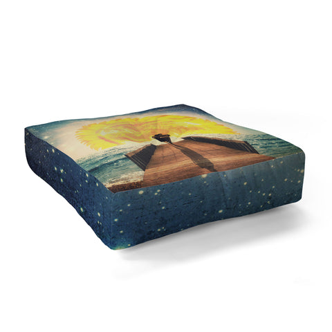 Belle13 A Magical Sunrise Floor Pillow Square