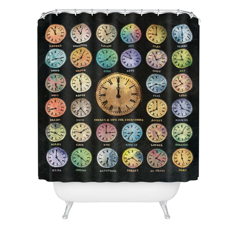 Belle13 A Time For Everything Shower Curtain