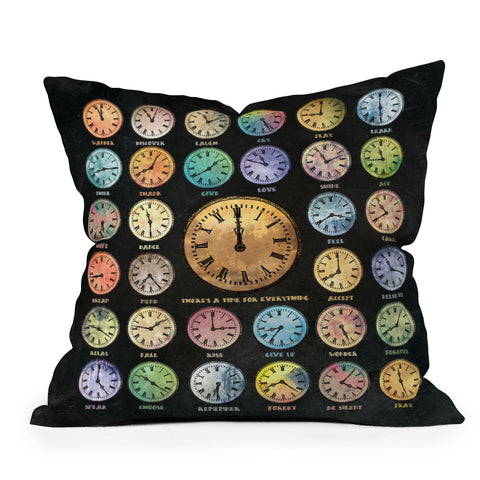 Belle13 A Time For Everything Throw Pillow