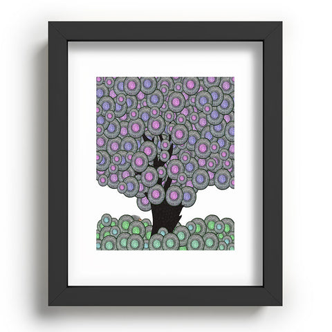 Belle13 Abstract Tree And Hedgehog Recessed Framing Rectangle