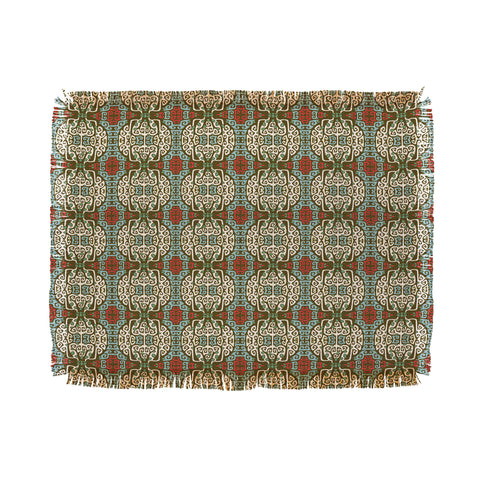 Belle13 Abstract Tree Deco Pattern 1 Throw Blanket