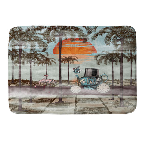 Belle13 Alice Goes To California Memory Foam Bath Mat
