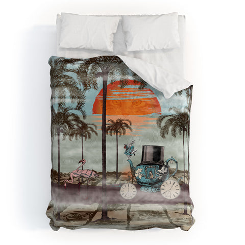 Belle13 Alice Goes To California Duvet Cover