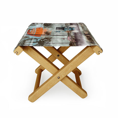 Belle13 Alice Goes To California Folding Stool