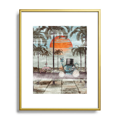 Belle13 Alice Goes To California Metal Framed Art Print