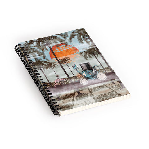 Belle13 Alice Goes To California Spiral Notebook