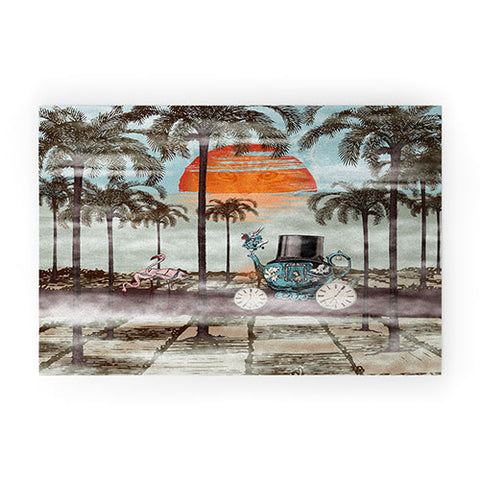 Belle13 Alice Goes To California Welcome Mat