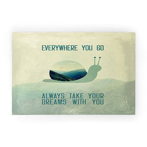 Belle13 Always Take Your Dreams With You Welcome Mat