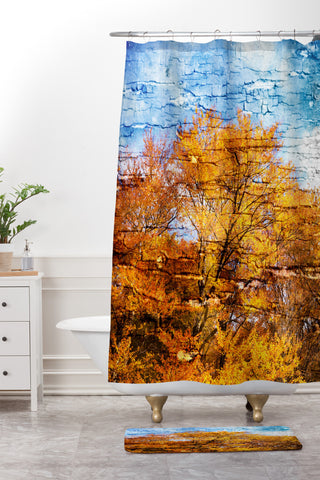 Belle13 An Autumn Day Shower Curtain And Mat