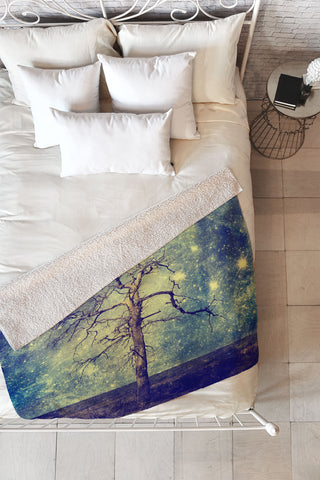 Belle13 As Old As Time Fleece Throw Blanket