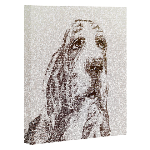 Belle13 Basset Hound Art Canvas