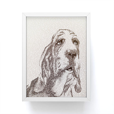 Belle13 Basset Hound Framed Mini Art Print