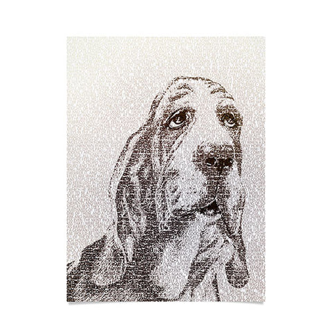 Belle13 Basset Hound Poster