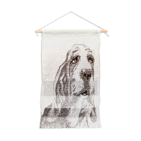 Belle13 Basset Hound Wall Hanging Portrait