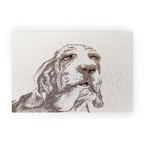 Belle13 Basset Hound Welcome Mat
