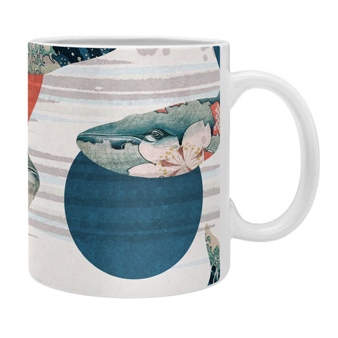 Belle13 Blue Whale Polka Coffee Mug