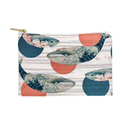 Belle13 Blue Whale Polka Pouch