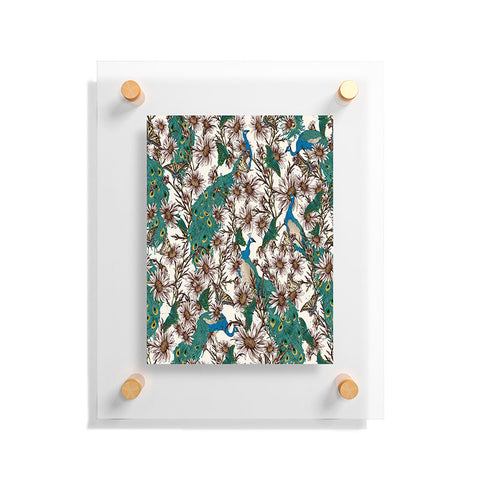 Belle13 Butterflies In My Peacock Garden Floating Acrylic Print