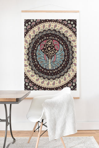 Belle13 Butterfly Mandala Art Print And Hanger