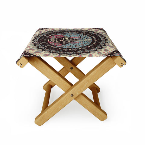 Belle13 Butterfly Mandala Folding Stool