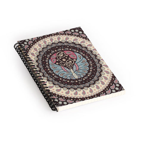 Belle13 Butterfly Mandala Spiral Notebook