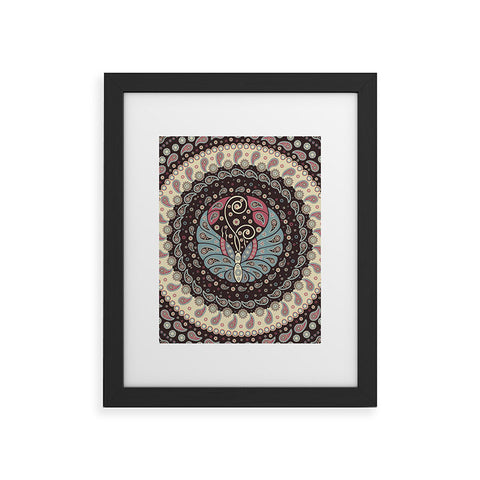 Belle13 Butterfly Mandala Framed Art Print