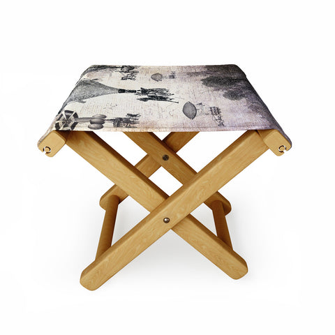 Belle13 Carrilloons Over The City Folding Stool