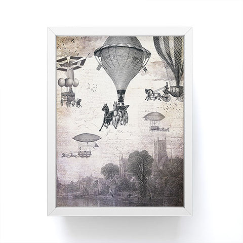 Belle13 Carrilloons Over The City Framed Mini Art Print