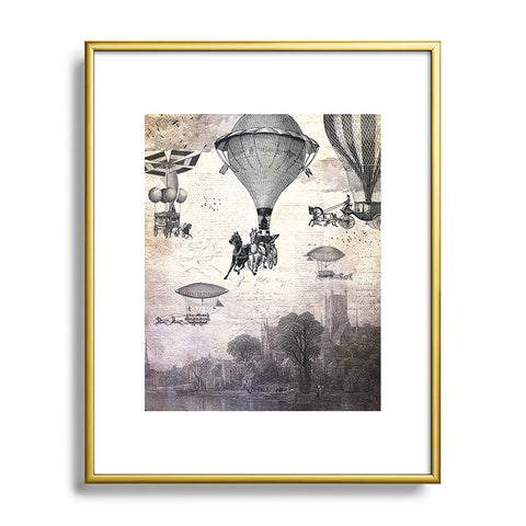 Belle13 Carrilloons Over The City Metal Framed Art Print