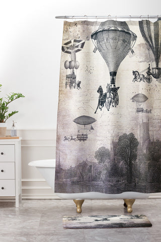 Belle13 Carrilloons Over The City Shower Curtain And Mat