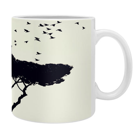 Belle13 Cat and Birds Coffee Mug