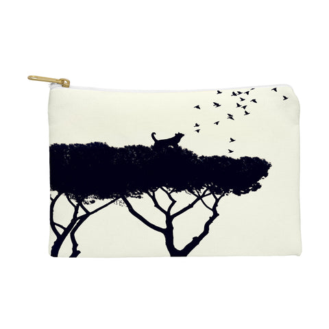 Belle13 Cat and Birds Pouch
