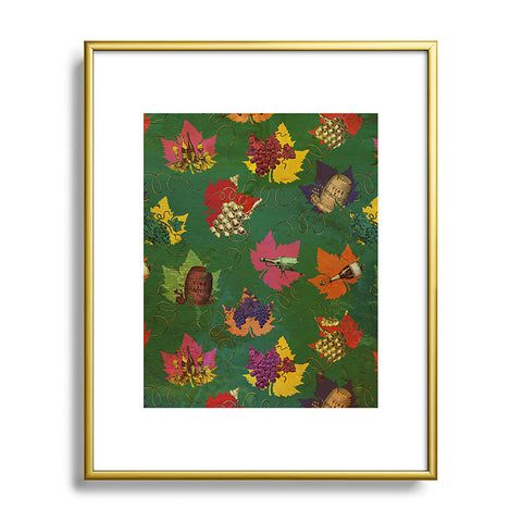 Belle13 Celebrating Autumn Pattern Metal Framed Art Print