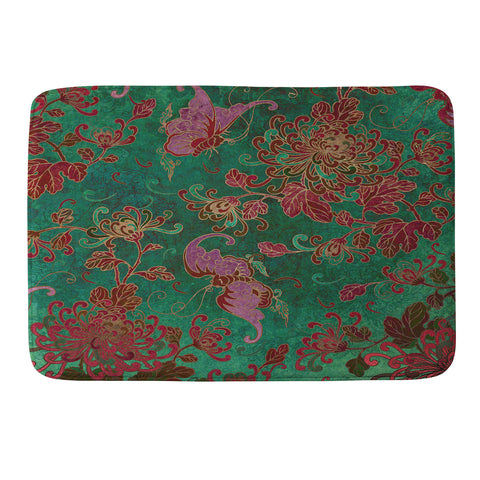 Belle13 Chrysanthemum Garden Memory Foam Bath Mat