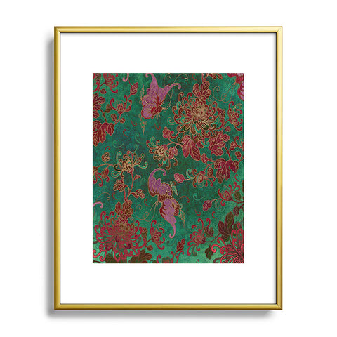 Belle13 Chrysanthemum Garden Metal Framed Art Print
