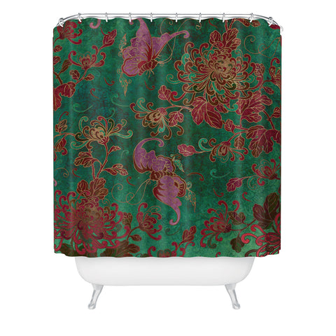 Belle13 Chrysanthemum Garden Shower Curtain