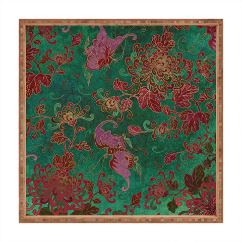 Belle13 Chrysanthemum Garden Square Tray