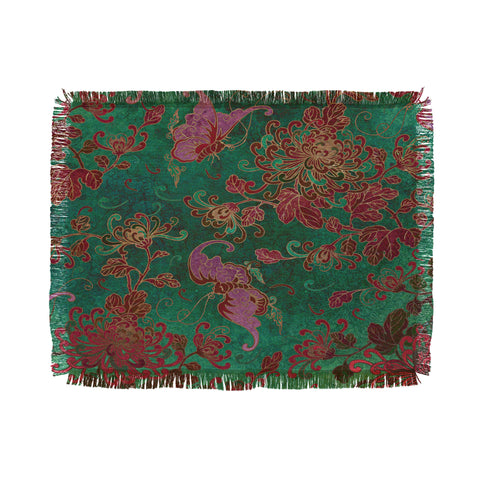Belle13 Chrysanthemum Garden Throw Blanket