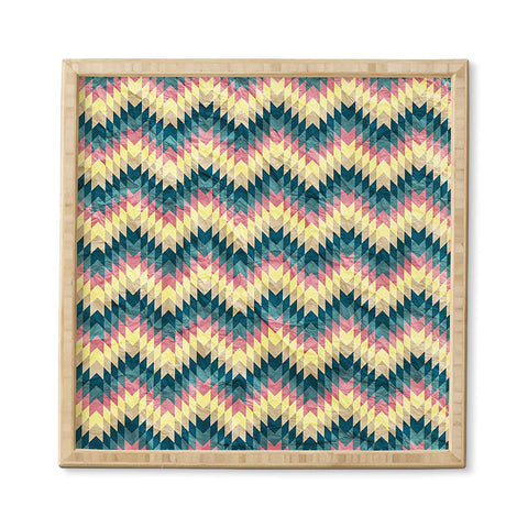 Belle13 Crazy Chevron Framed Wall Art