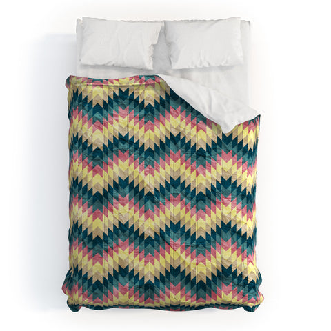Belle13 Crazy Chevron Comforter