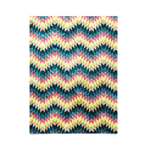 Belle13 Crazy Chevron Poster