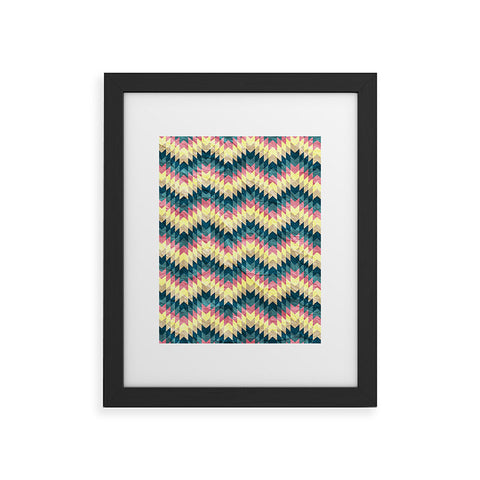 Belle13 Crazy Chevron Framed Art Print