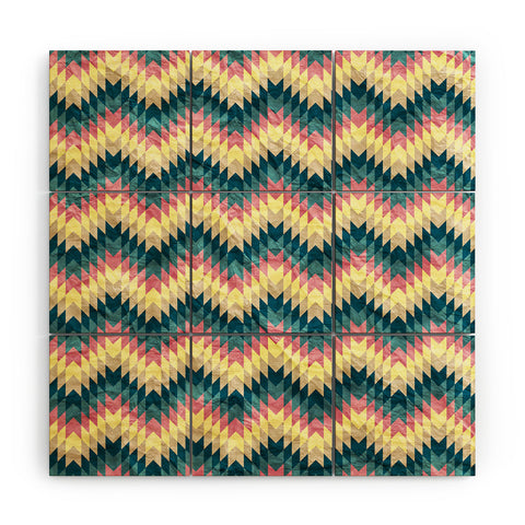 Belle13 Crazy Chevron Wood Wall Mural