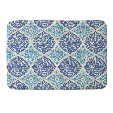Belle13 Curly Rhombus Memory Foam Bath Mat