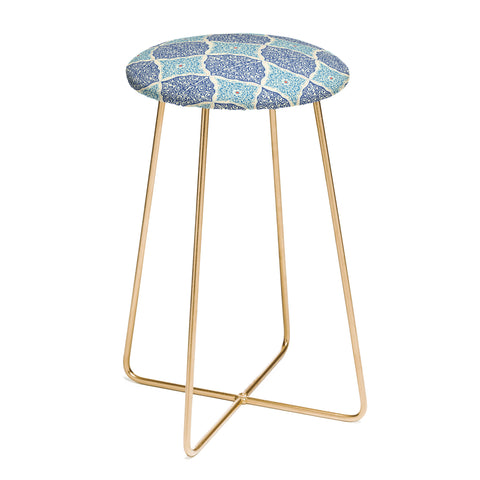 Belle13 Curly Rhombus Counter Stool